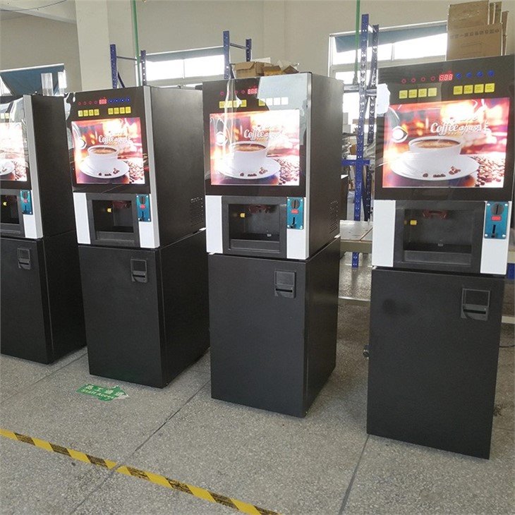coffee vending machine with banknote reader