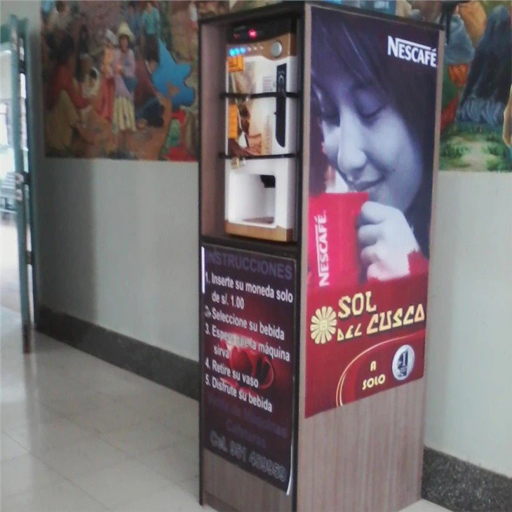 Coffee vending machine for Peru